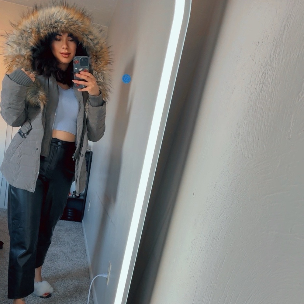 Express Fur-Trimmed Puffer Jacket